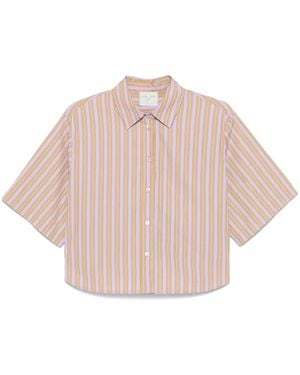 forte_forte Striped Shirt - Pink