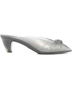 Chloé Jelly Sandalen Met Geknoopt Detail En Hak - Wit