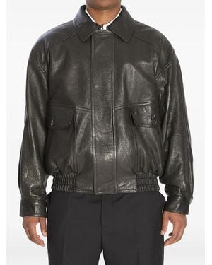 Saint Laurent Balloon Bomber Jacket - Grey