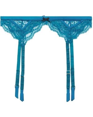 Fleur du Mal Liguero Bianca De Encaje - Azul