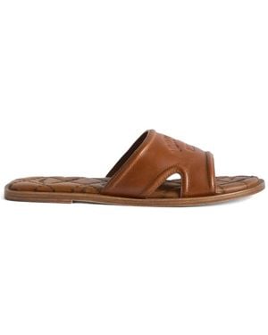 Zadig & Voltaire Beach Monogram Quilted Mules - Brown
