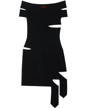 Off-White c/o Virgil Abloh Cut Out-Detail Mini Dress - Black