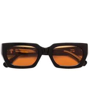 Retrosuperfuture Lunettes De Soleil Teddy Refined À Monture Rectangulaire - Black