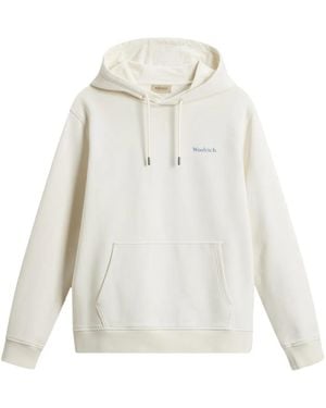 Woolrich Graphic-Print Hoodie - White