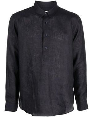 Orlebar Brown Long-Sleeve Linen Shirt - Blue