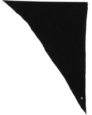 Roberto Collina Triangular Knitted Scarf - Black