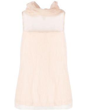 Fabiana Filippi Tulle Top - Natural