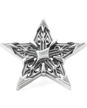 Emanuele Bicocchi Stella Star Brooch - White