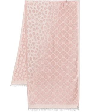 Twin Set Animal-Jacquard Scarf - Pink