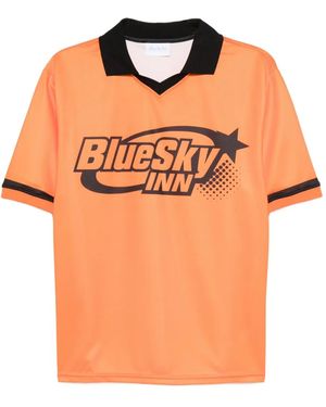 BLUE SKY INN T-Shirt De Football À Logo Imprimé - Orange