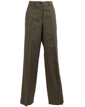 Aspesi Pantalon Court Boutonné - Gray