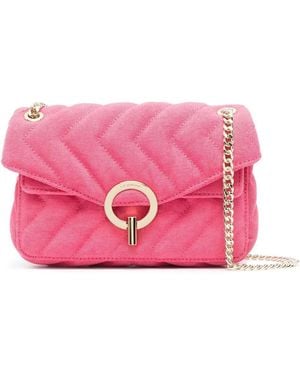 Sandro Bolso De Hombro Con Efecto Acolchado - Rosa