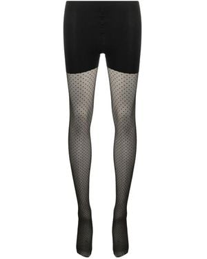 Wolford Control Dots Tights - Black
