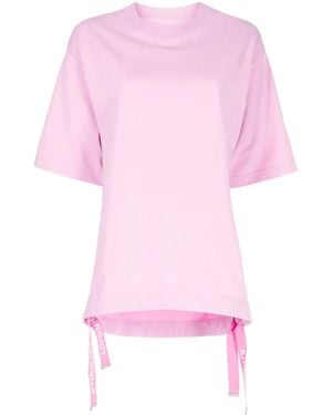Khrisjoy Route Graphic-Print T-Shirt - Pink