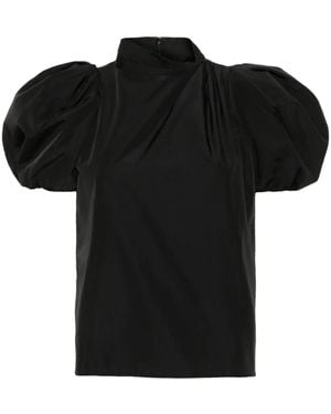 Moschino ギャザーブラウス - ブラック