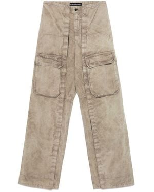 Y. Project Removable-Panel Cargo Trousers With Abstract Print - Natural