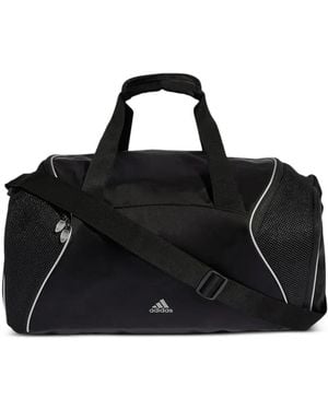 adidas Medium Logo-Print Duffle Bag - Black