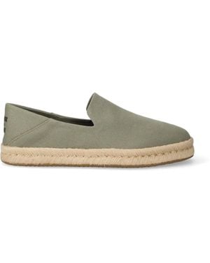 TOMS Santiago Espadrilles Mit Flechtsohle - Grün