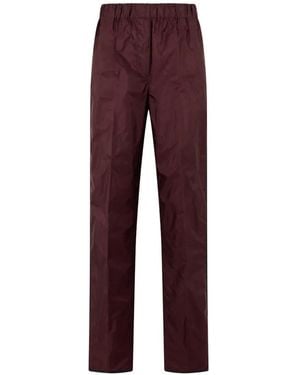 Prada Re-Nylon Trousers - Purple
