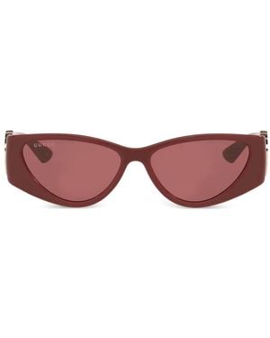 Gucci Gg-Logo Cat-Eye Sunglasses - Pink