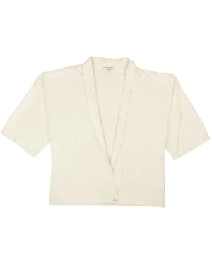 Opening Ceremony Short-Sleeved Cropped Shirt - Natural