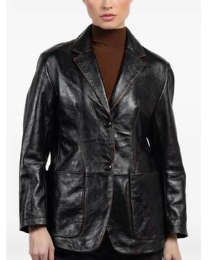 Giorgio Brato X Jade Over Single-Breasted Blazer - Black