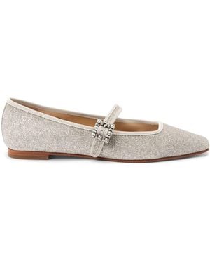 Badgley Mischka Abby Ankle Strap Flats for Women Up to 67 off Lyst
