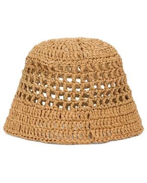 Fabiana Filippi Woven Bucket Hat - Natural