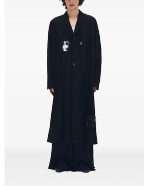 Ann Demeulemeester Dario Trench Coat - Blue