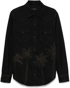Alanui Jungle Toile De Jouy Shirt - Black