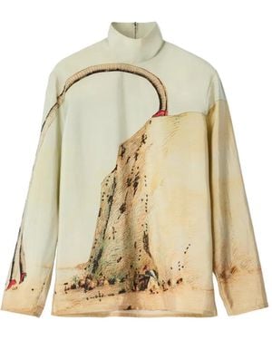 Lemaire Stand-Collar Top - Natural