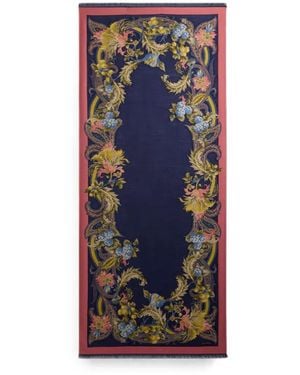 Etro Paisley-Print Scarf - Blue