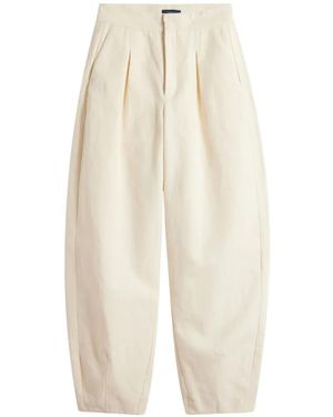 Soeur Pleated Tapered Trousers - White