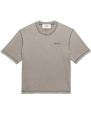 Ami Paris ロゴ Tシャツ - グレー