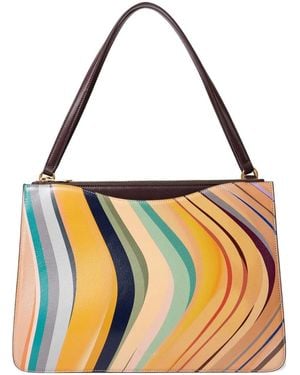 Paul Smith Dusky Swirl double zip tote Bag - Gelb