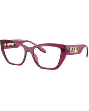 Michael Kors 4149U Vista ジオメトリックメガネフレーム - ピンク