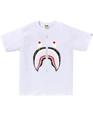 A Bathing Ape Shark-Print T-Shirt - White