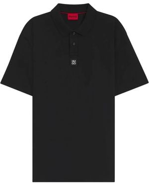 BOSS Tab Detail T-Shirt - Black