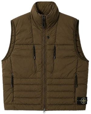 Stone Island Seamless Tunnel Down-Tc Vest - Green