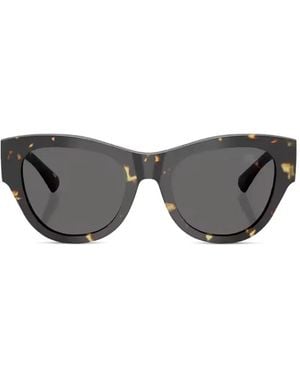 Burberry Tortoiseshell-Effect Cat-Eye Sunglasses - Grey
