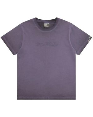 Aape By A Bathing Ape Logo-Embossed T-Shirt - Purple