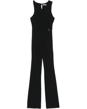 Patrizia Pepe Asymmetric-Neck Jumpsuit - Black
