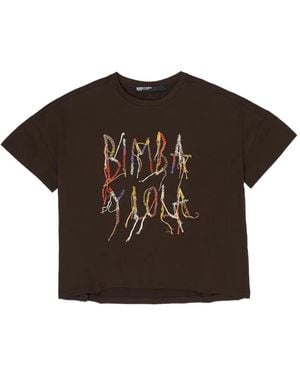 Bimba Y Lola ロゴ Tシャツ - ブラウン