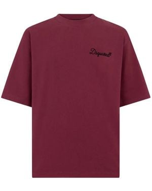 DSquared² Signature Loose-Fit T-Shirt - Red