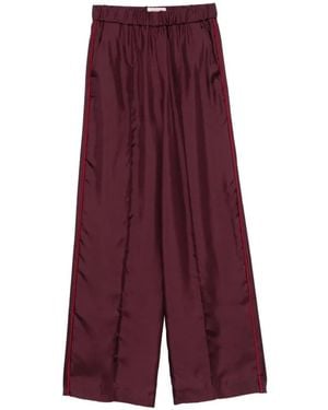 F.R.S For Restless Sleepers Elasticated-Waistband Palazzo Pants - Purple