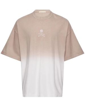 MASTERMIND WORLD Mw Faded Skull-Motif T-Shirt - White