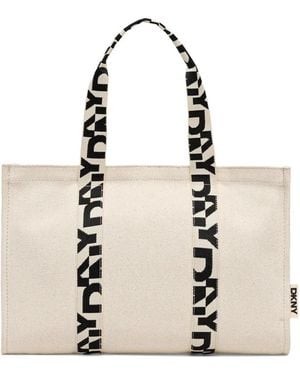 DKNY Logo-Strap Tote Bag - Natural