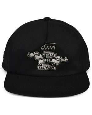 BREATH Logo-Embroidered Snapback-Fastening Cap - Black