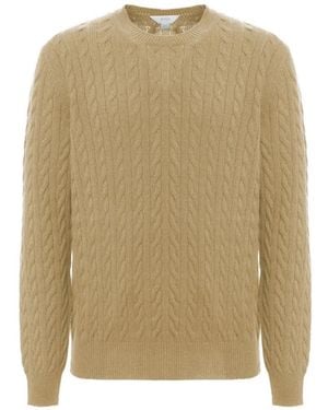Malo Cable-Knit Jumper - Natural