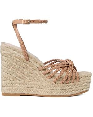 Loeffler Randall 130mm Pamela Knot-detail Sandals - Natural